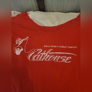 Vintage 1986 WORLD FAMOUS CATHOUSE HOLLYWOOD XS Tee